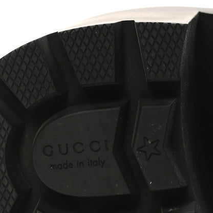 Gucci Calfskin Nappa Rhombus Quilted Trip Ankle Boots 36.5 Black 8 of 9