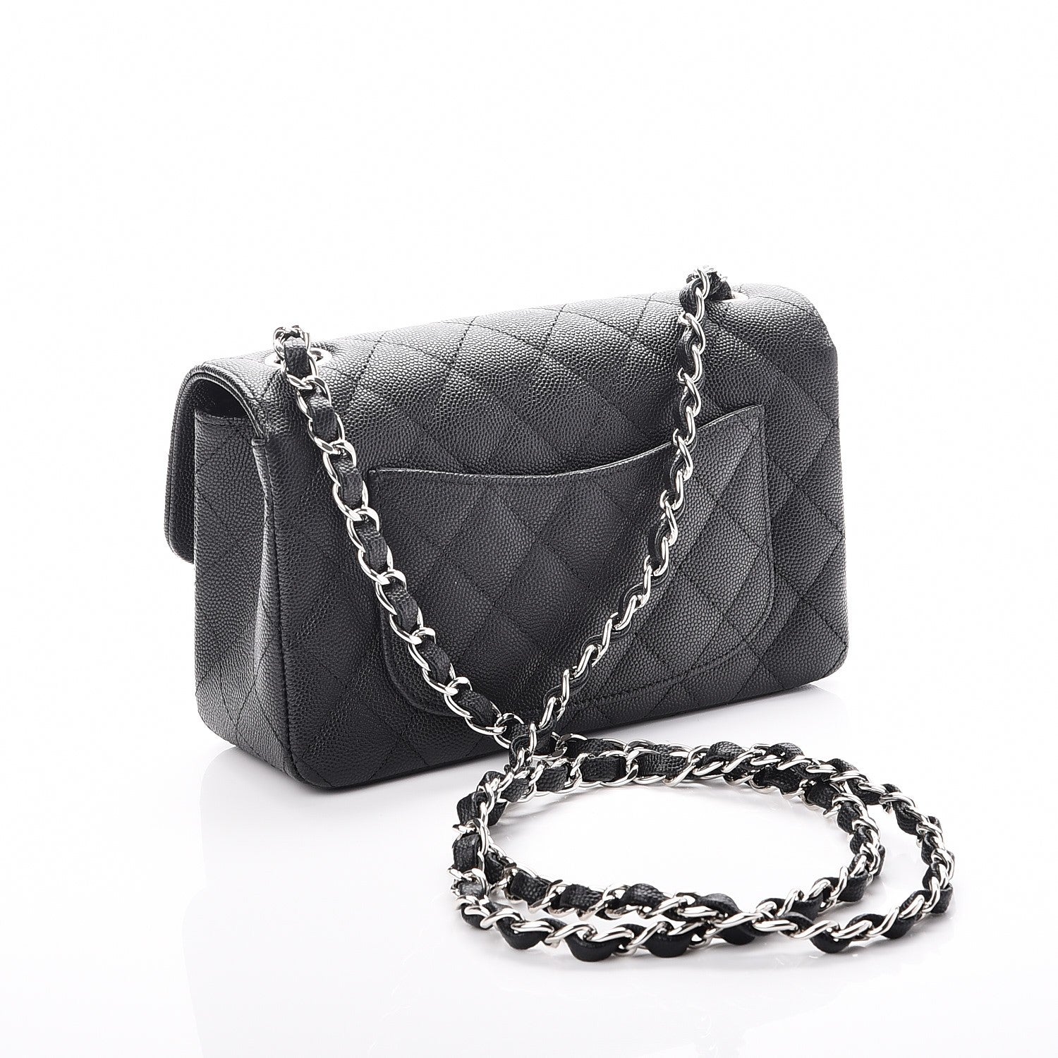 Chanel Caviar Quilted Mini Rectangular Flap Black 3 of 8