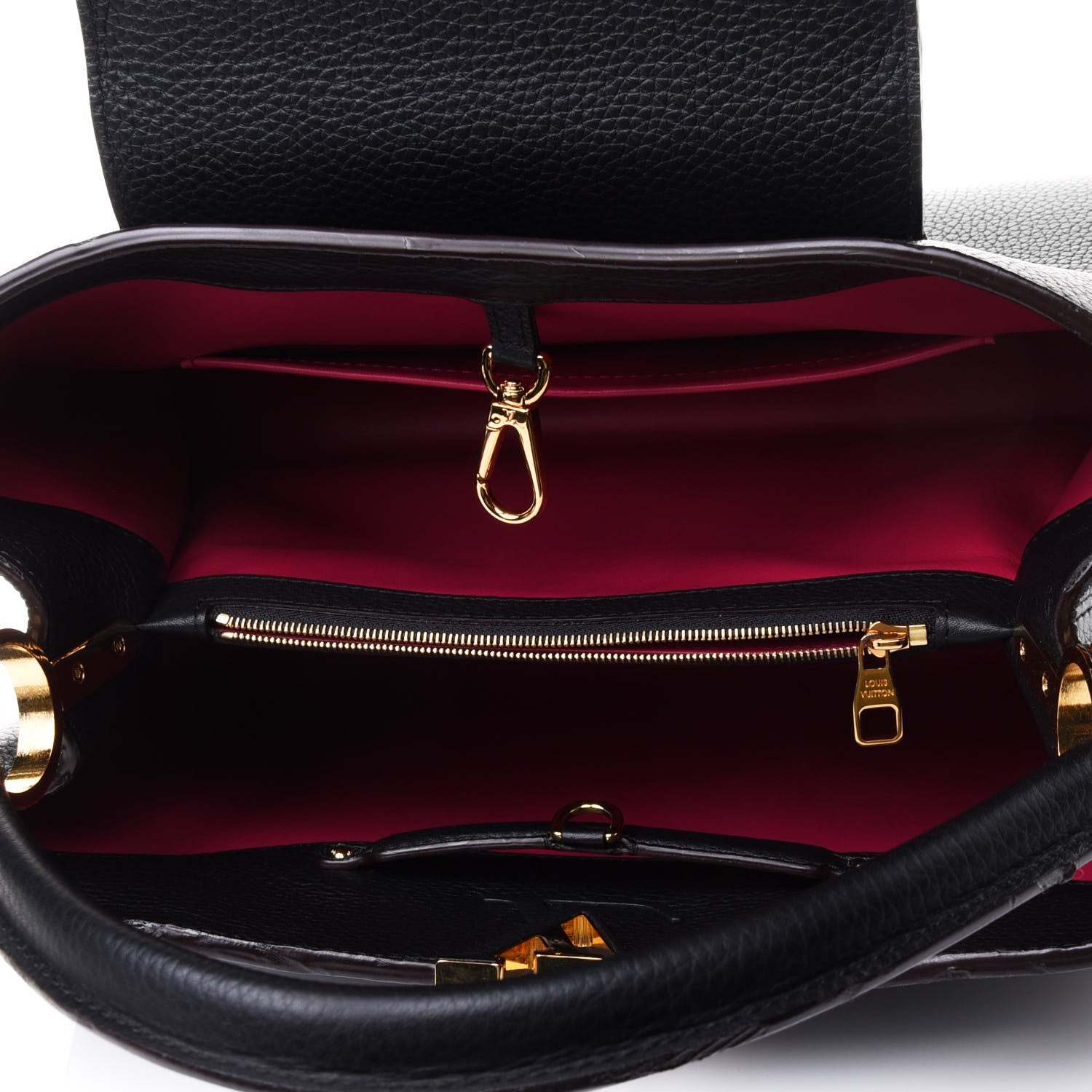 Louis Vuitton Taurillon Capucines GM Black 7 of 12