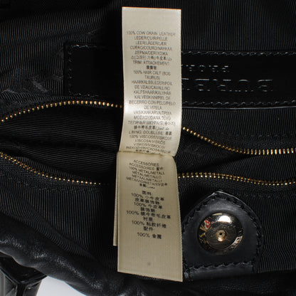 Burberry Prorsum Leather Calf Hair Dinton Small Satchel Black 11 of 12