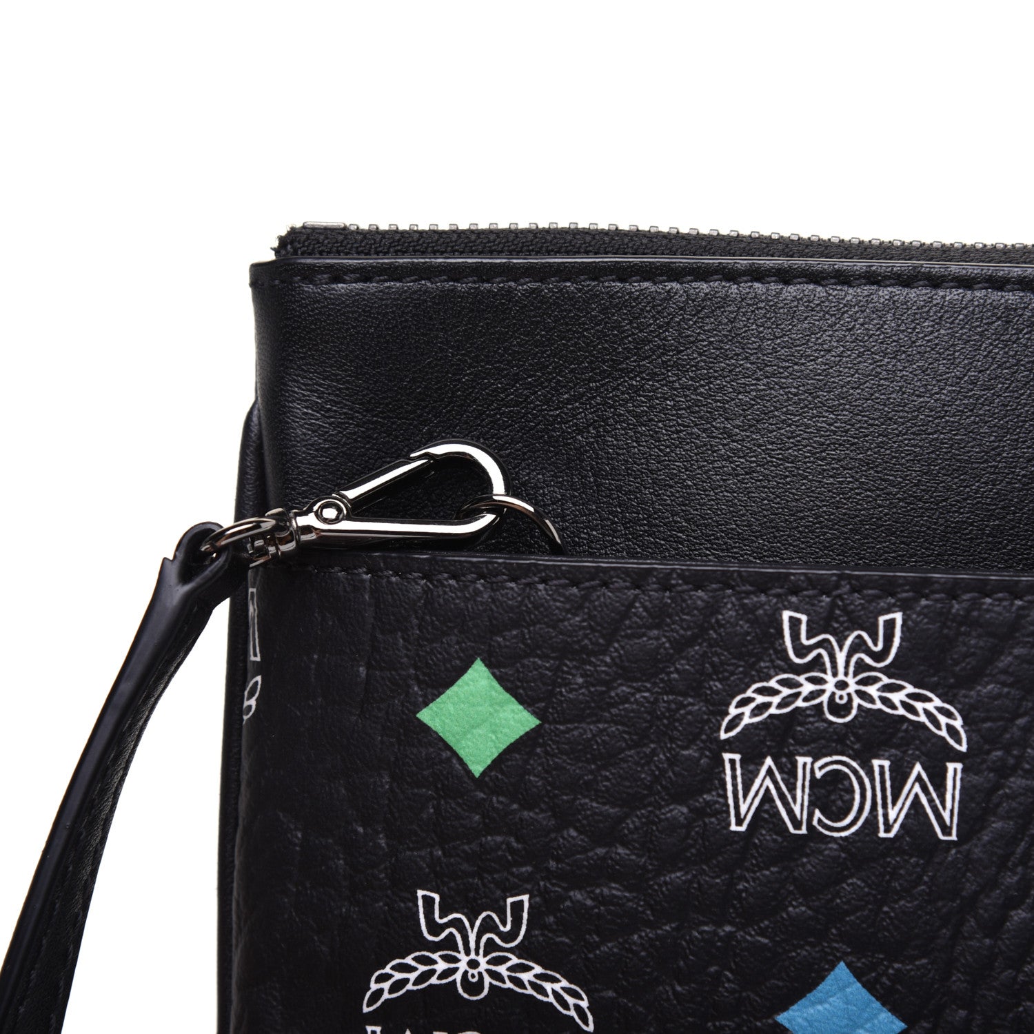 MCM Skyoptic Visetos Crossbody Pouch Spectrum Diamond Black 13 of 14