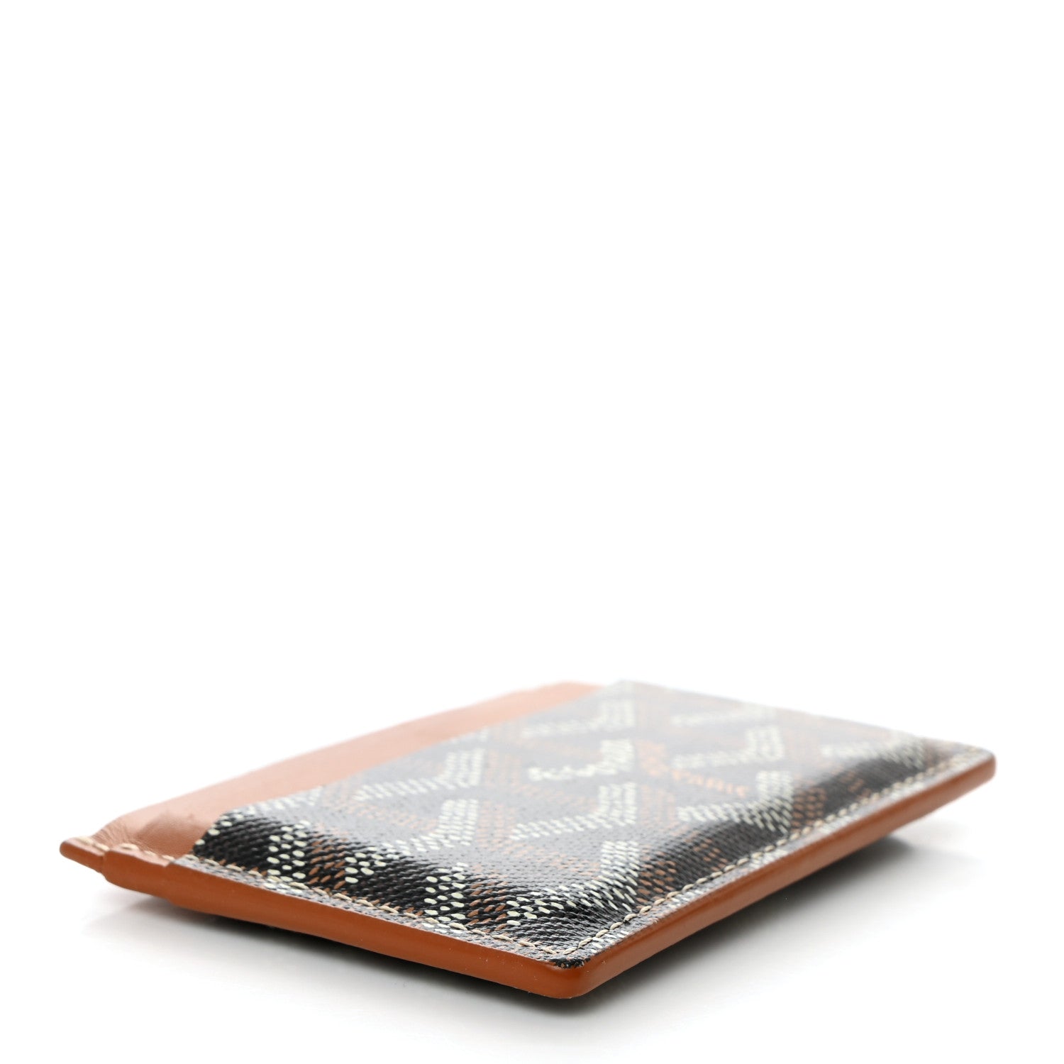Goyard Goyardine Saint Sulpice Card Holder Black Gold 4 of 6