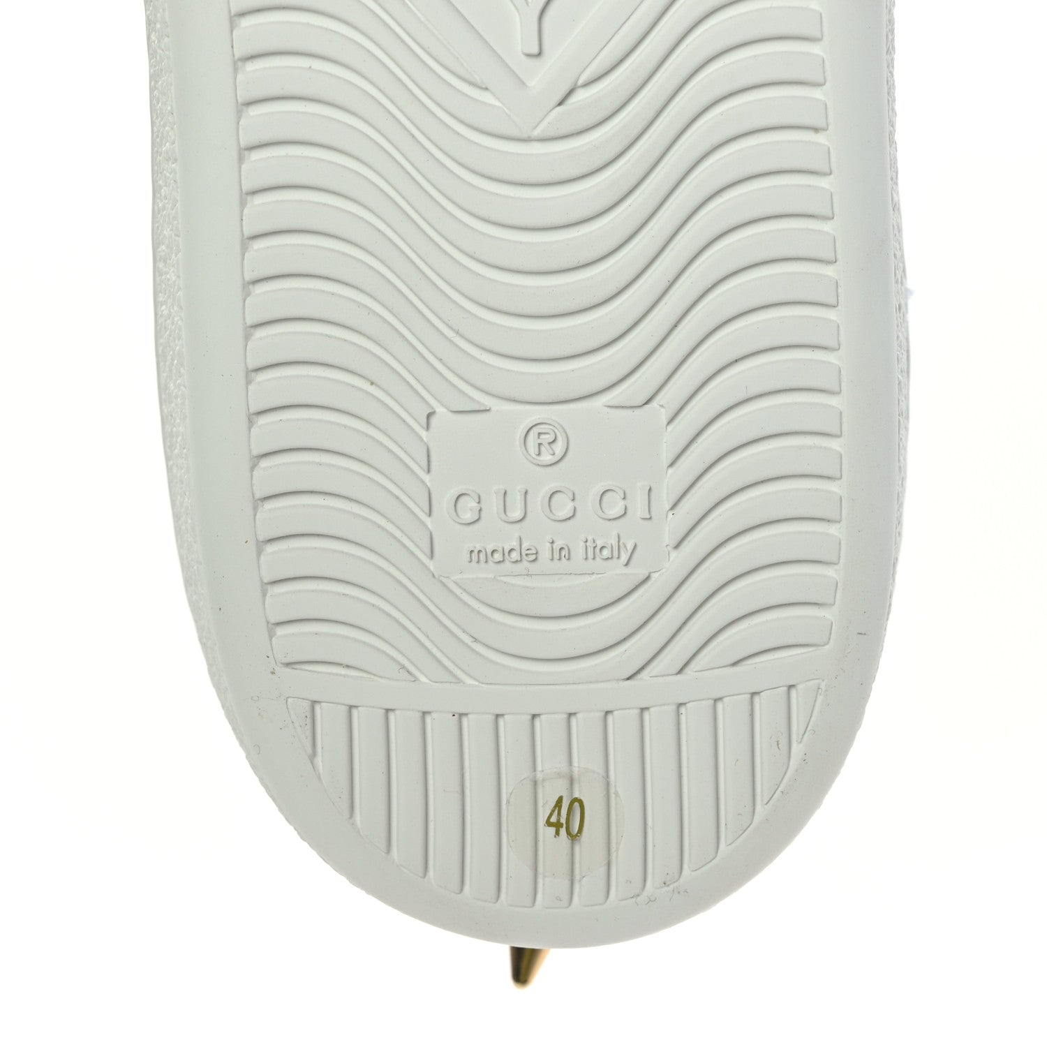 Gucci Calfskin Web Pearl Studded Womens Ace Sneakers 40 White 7 of 7