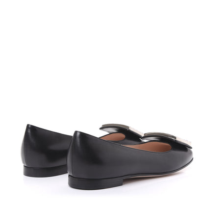 Gucci Malaga Kid Crystal Square G Madelyn Ballet Flats 36 Black 4 of 9
