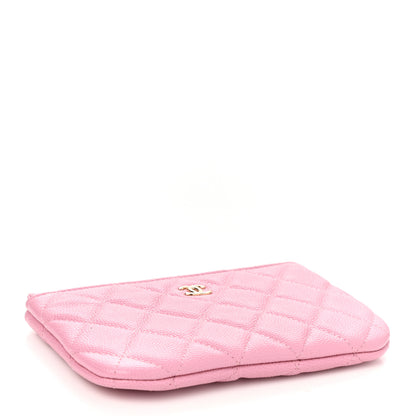 Chanel Caviar Quilted Small Cosmetic Case Pink 4 of 8