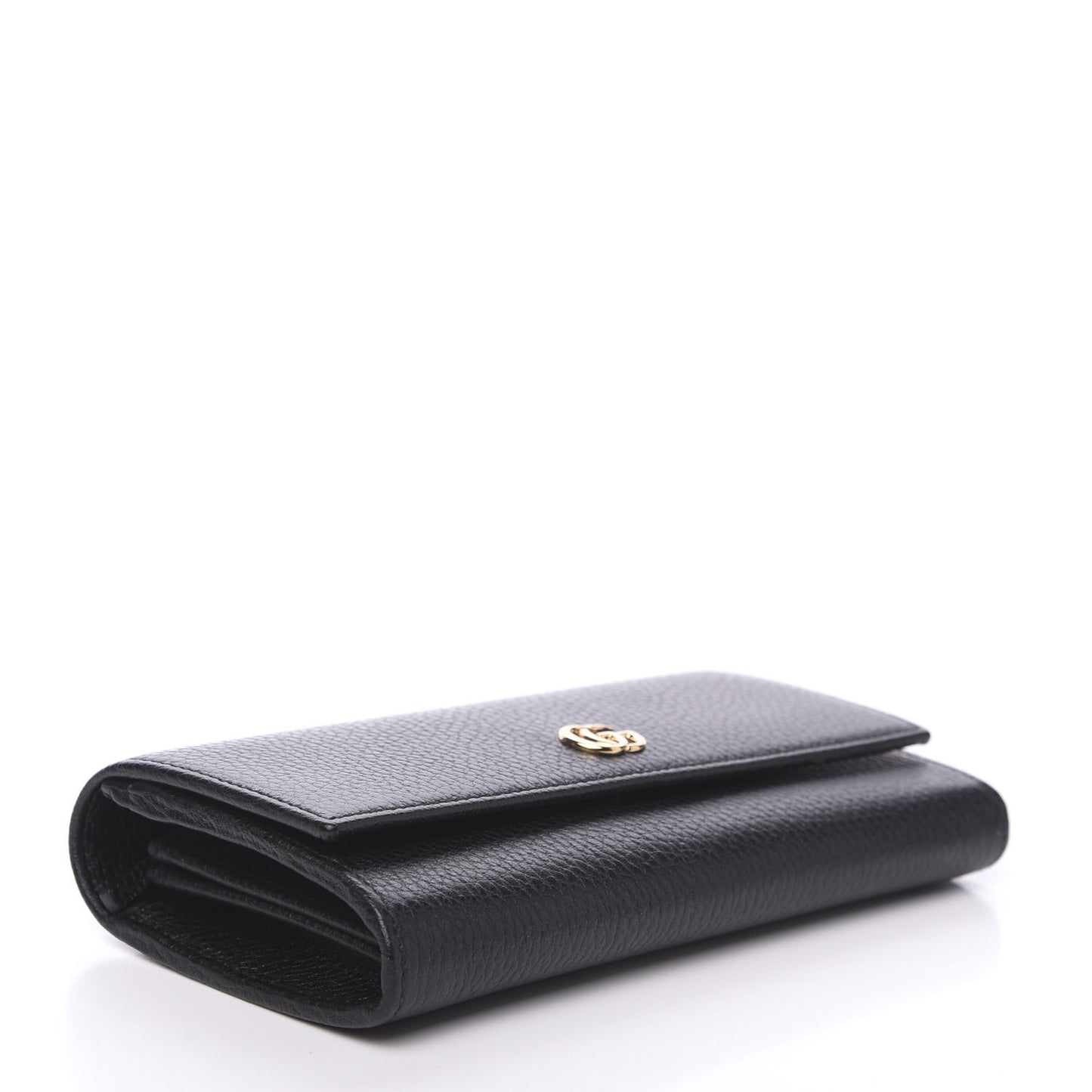 Dollar Calfskin GG Marmont Continental Wallet Black