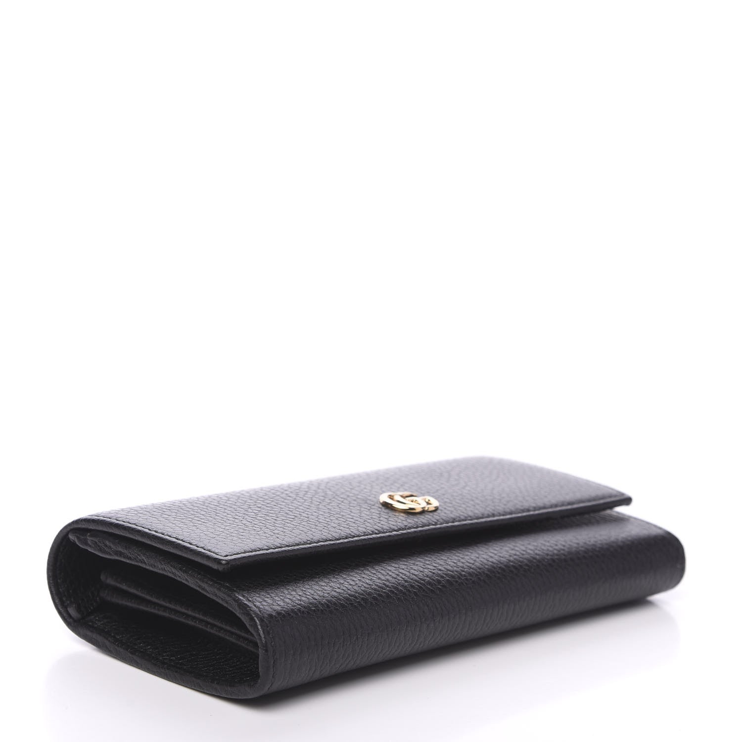 Gucci Dollar Calfskin GG Marmont Continental Wallet Black 3 of 6
