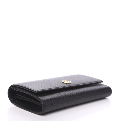 Gucci Dollar Calfskin GG Marmont Continental Wallet Black 3 of 6