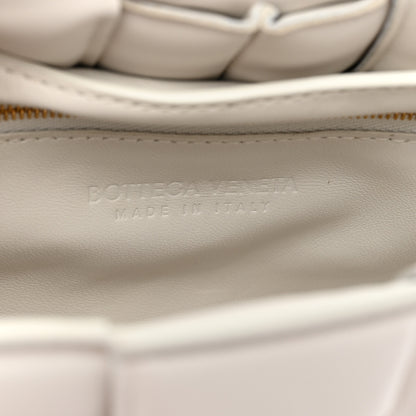 Bottega Veneta Lambskin Maxi Intreccio Padded Chain Cassette Crossbody Bag White 7 of 22