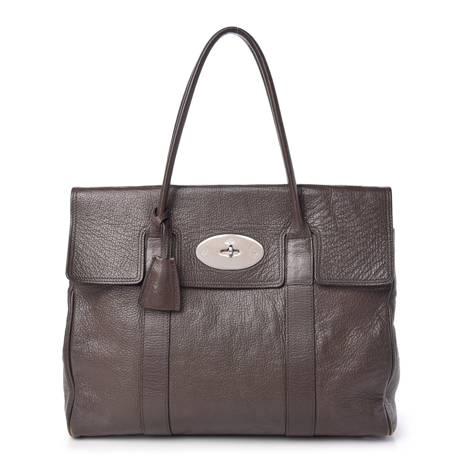 Mulberry Classic Grain Calfskin Bayswater Mole Grey 1 of 10