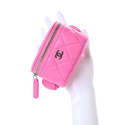 Chanel Lambskin Quilted Arm Coin Purse Pink 2 of 7