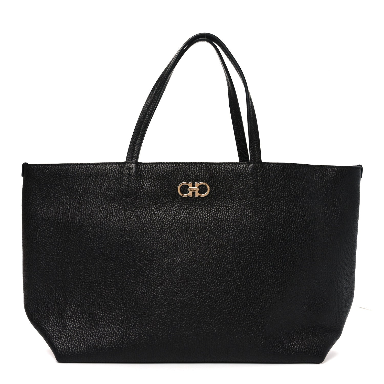 Salvatore Ferragamo Calfskin Medium Tote Black 1 of 9