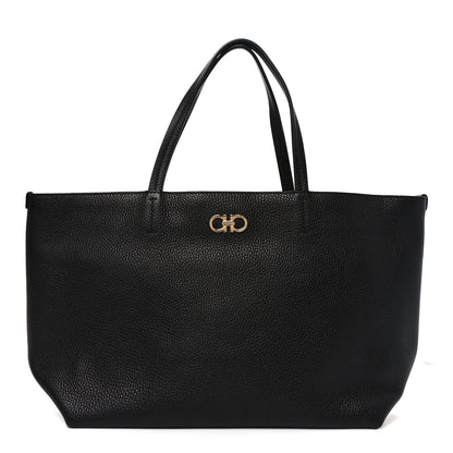 Salvatore Ferragamo Calfskin Medium Tote Black 1 of 9