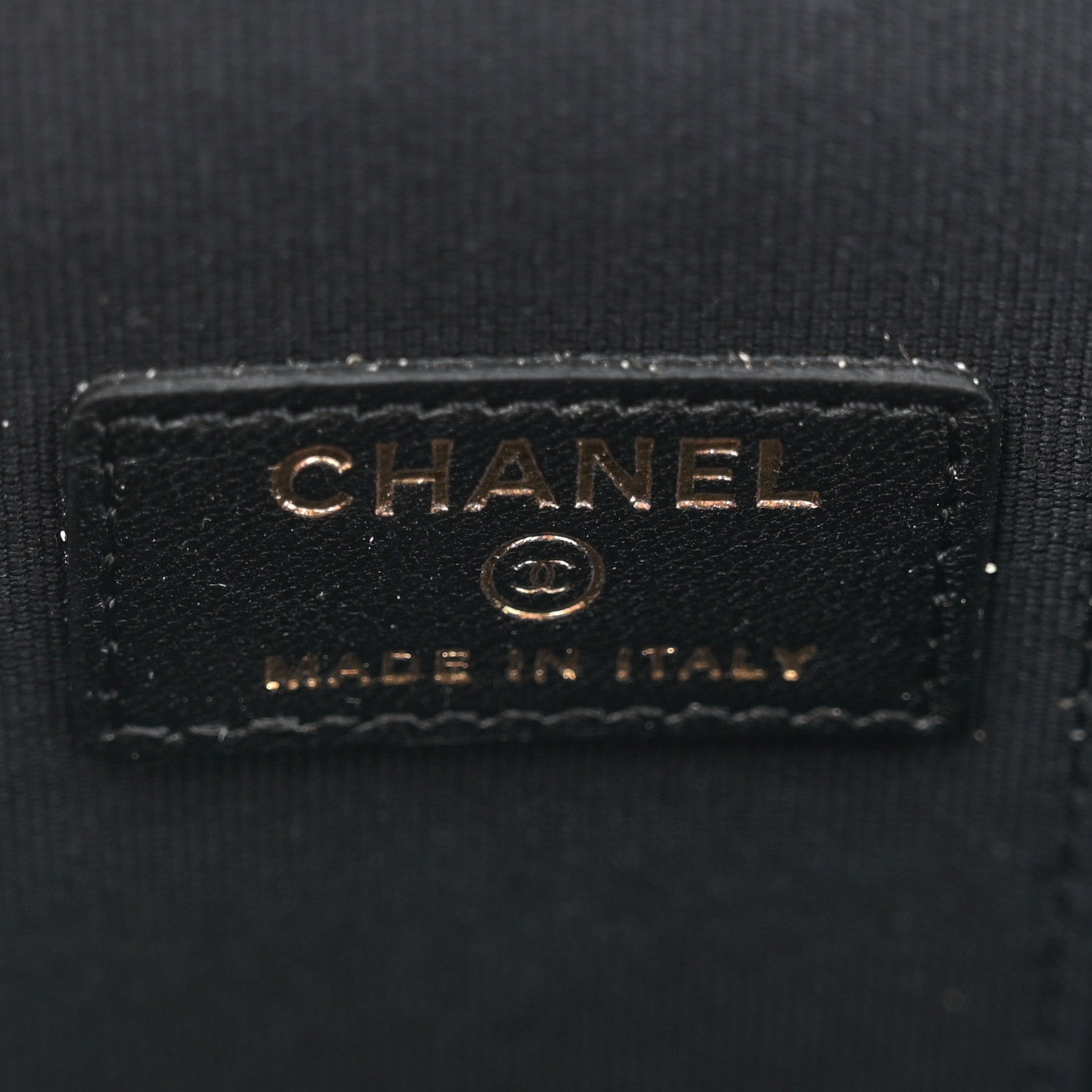 Chanel Lambskin Quilted Mini Vanity Case With Pearl Chain Black 6 of 11