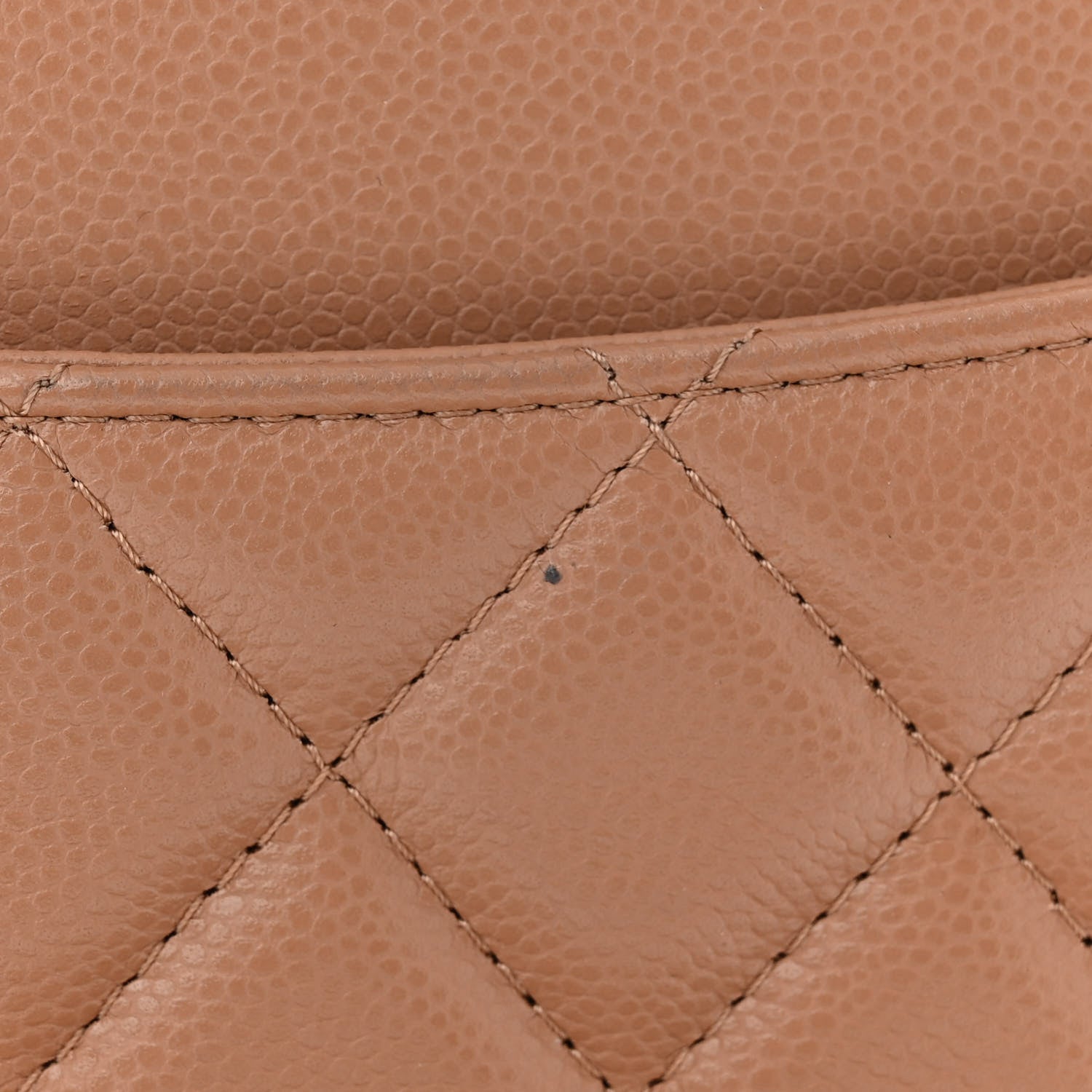 Chanel Caviar Quilted Flap Phone Holder With Chain Beige 13 of 13