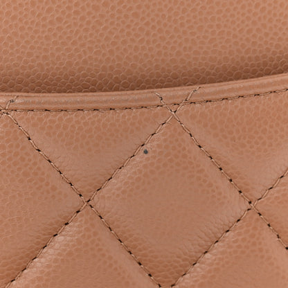 Chanel Caviar Quilted Flap Phone Holder With Chain Beige 13 of 13