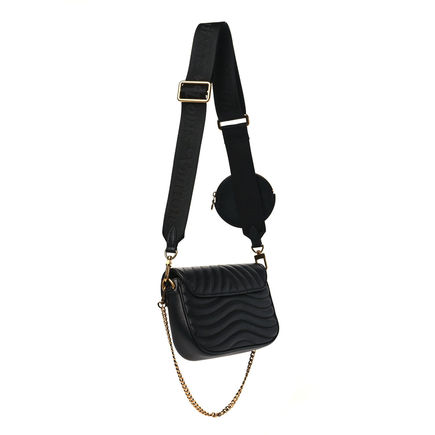 Louis Vuitton Calfskin New Wave Multi Pochette Black 3 of 8