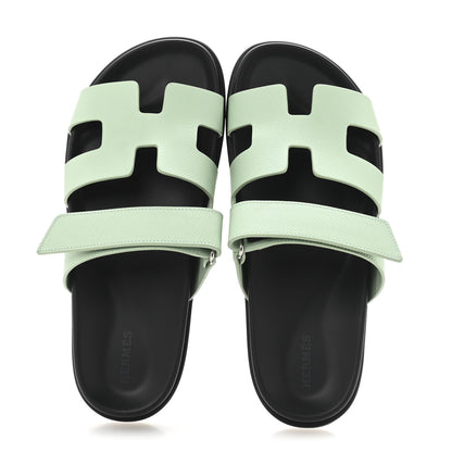 Hermes Epsom Womens Chypre Sandals 40 Vert Jade 2 of 9