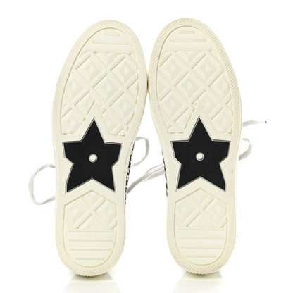 Christian Dior Canvas Houndstooth 30 Montaigne Embroidered Womens Walk'N'Dior Low Top Sneakers 40 Black White 5 of 8