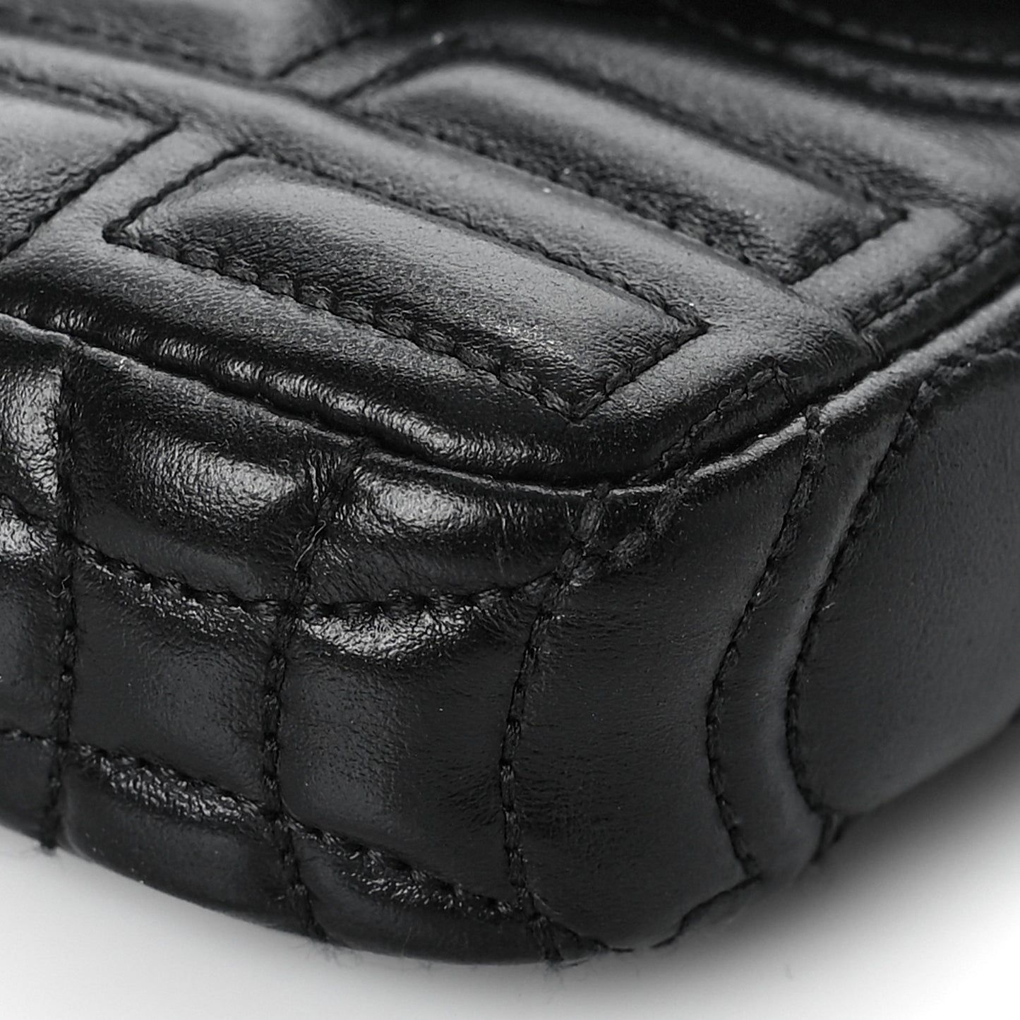 Calfskin Quilted Gancini Mini Bag Black