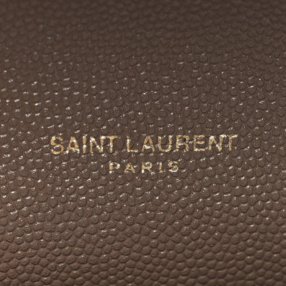Saint Laurent Grain De Poudre Monogram Uptown Chain Wallet Dark Beige 8 of 12