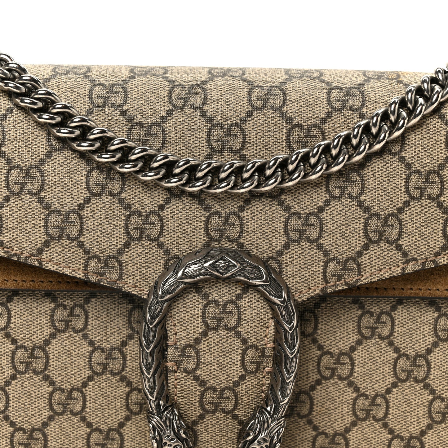 GG Supreme Monogram Small Dionysus Shoulder Bag Taupe
