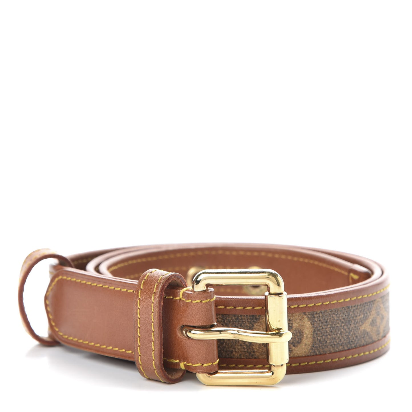 Monogram Rayures Tisse Belt 85 34