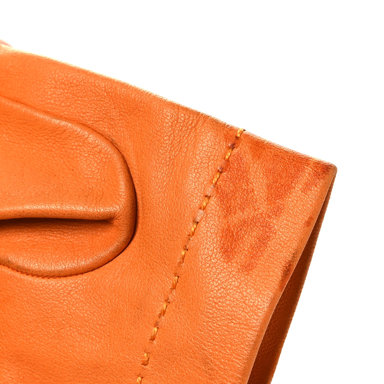 Hermes Lambskin Gloves 8 Orange 1824632 – FASHIONPHILE