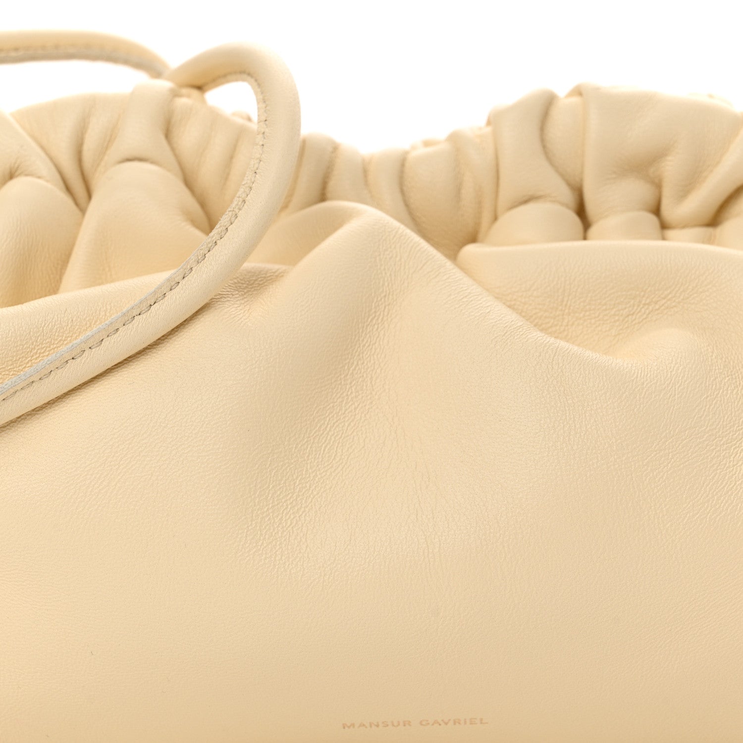 Mansur Gavriel Lambskin Mini Cloud Clutch Pearl 7 of 10