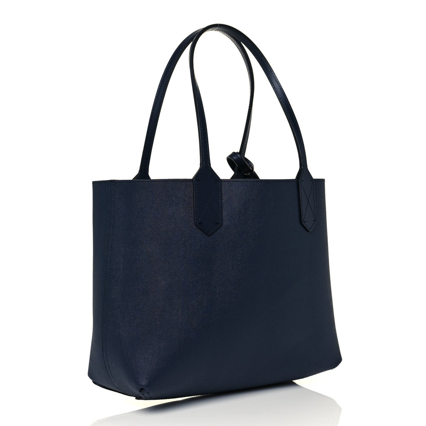 GG Supreme Monogram Blooms Small Reversible Tote Beige Blue Navy