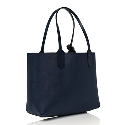 Gucci GG Supreme Monogram Blooms Small Reversible Tote Beige Blue Navy 14 of 20