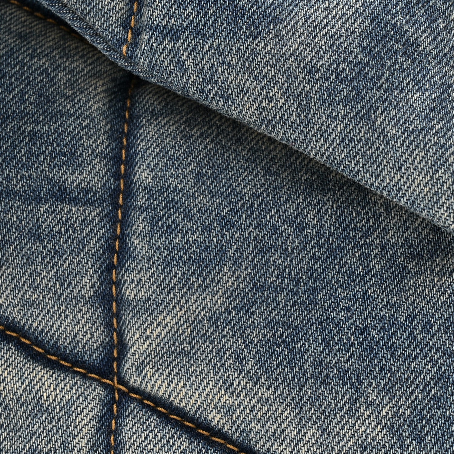 Saint Laurent Denim Quilted Medium Loulou Puffer Monogram Chain Satchel Blue Cinnamon 8 of 10