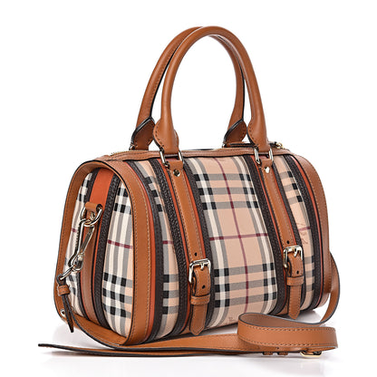 Burberry Haymarket Check Medium Alchester Bowling Bag Autumn 3 of 12