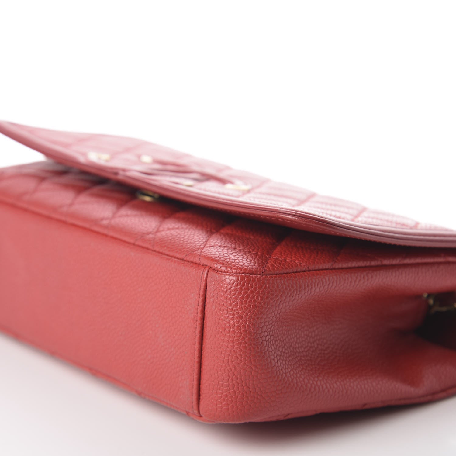 Chanel Caviar Quilted Medium CC Filigree Flap Red 5 of 9
