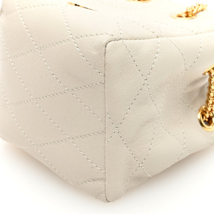 Saint Laurent Lambskin Quilted Baby Bucket Bag Crema Soft 9 of 9