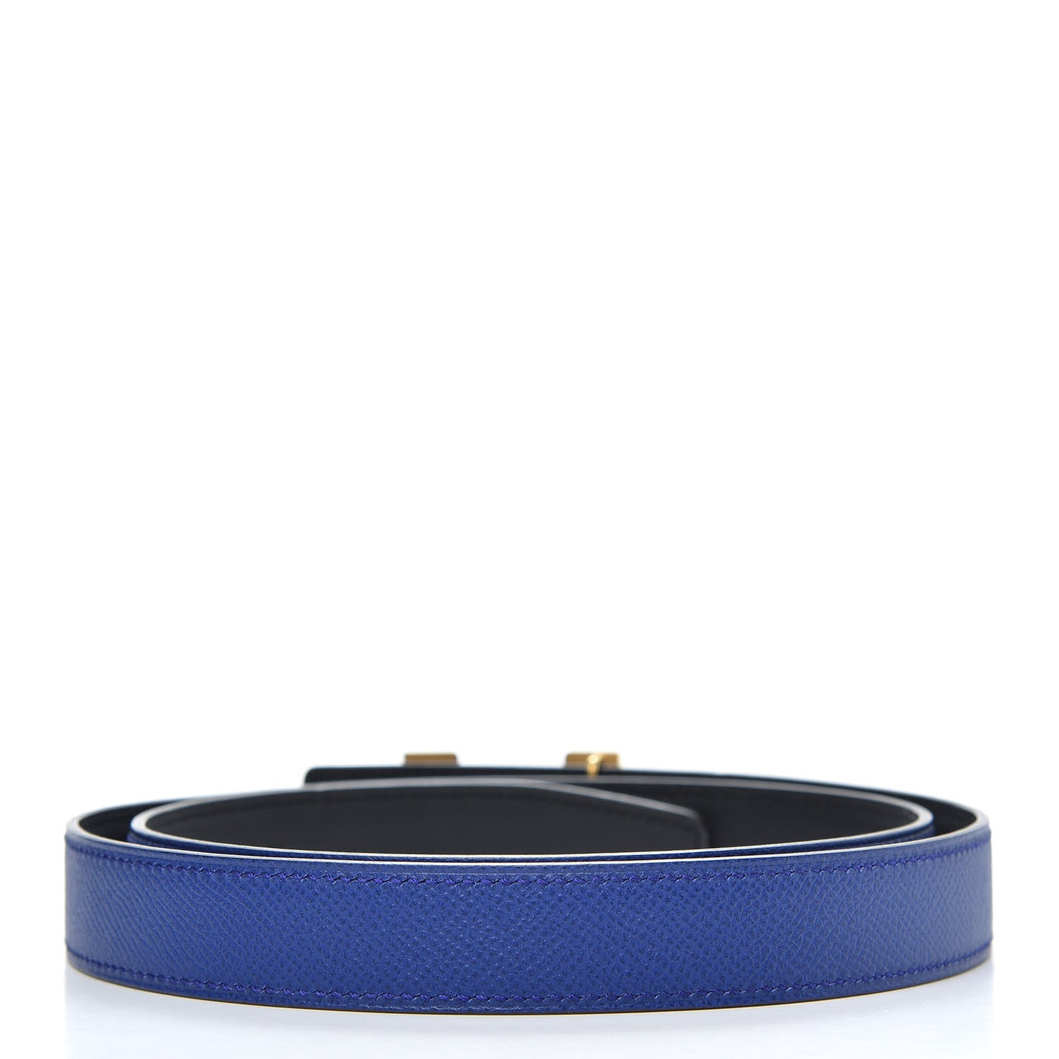 Hermes Swift Epsom 32mm Constance H Belt 90 Black Bleu Saphir 2 of 5