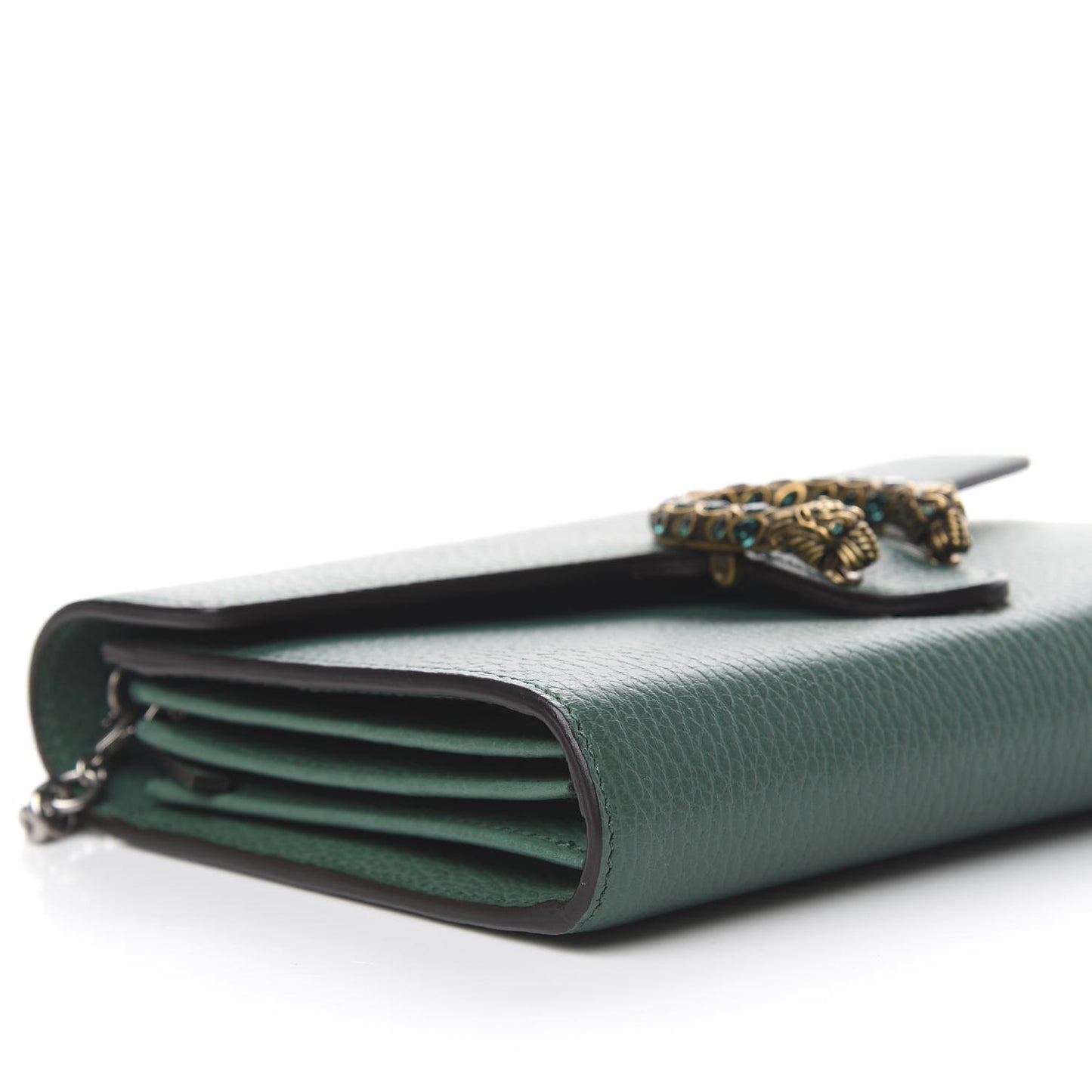 Calfskin Mini Dionysus Chain Wallet Emerald