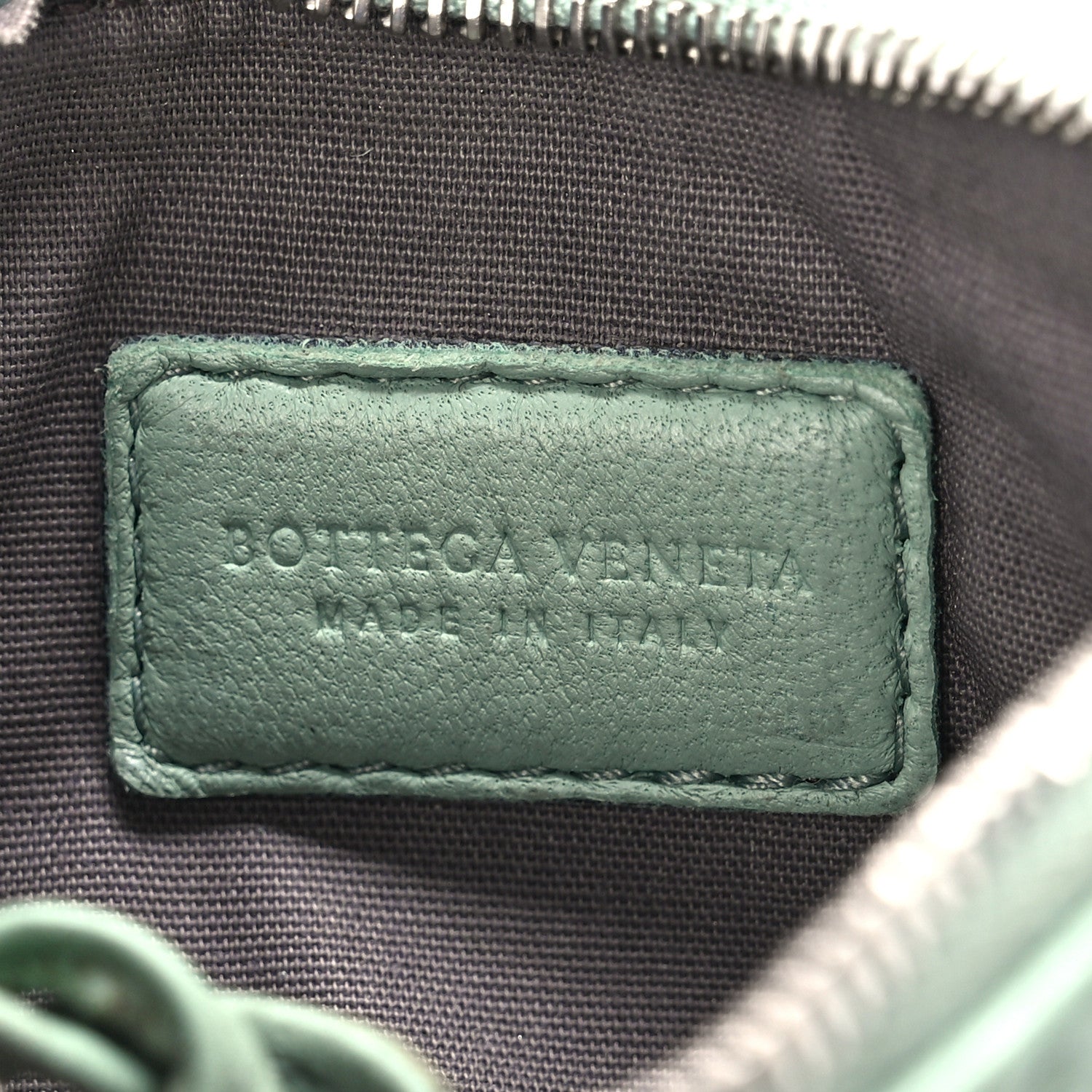 Bottega Veneta Nappa Intrecciato Key Case Light Green 6 of 12
