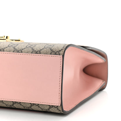 Gucci GG Supreme Monogram Calfskin Medium Padlock Shoulder Bag Beige Perfect Pink 10 of 10