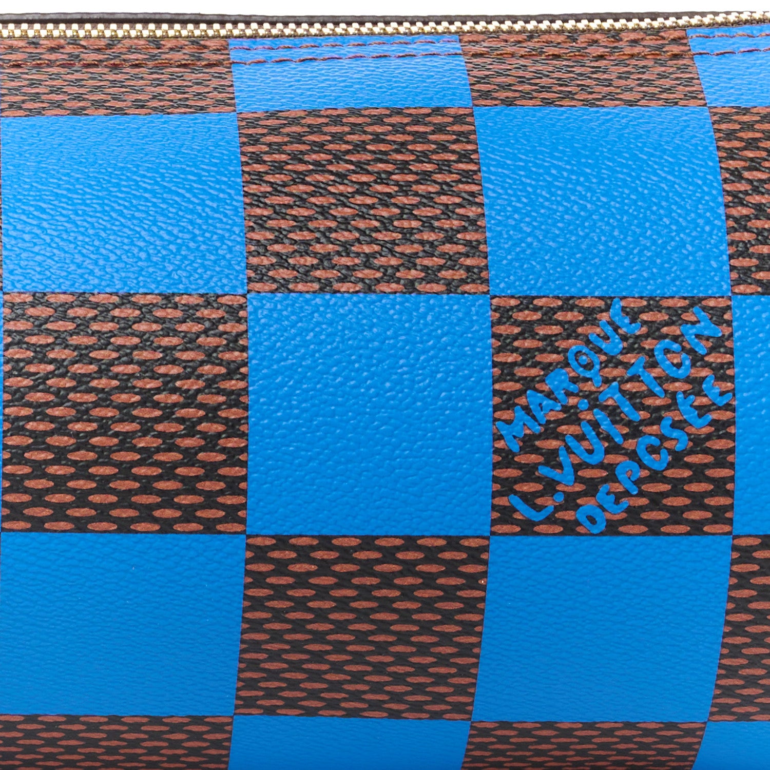 Louis Vuitton Damier Pop Soft Polochon PM Blue 10 of 12