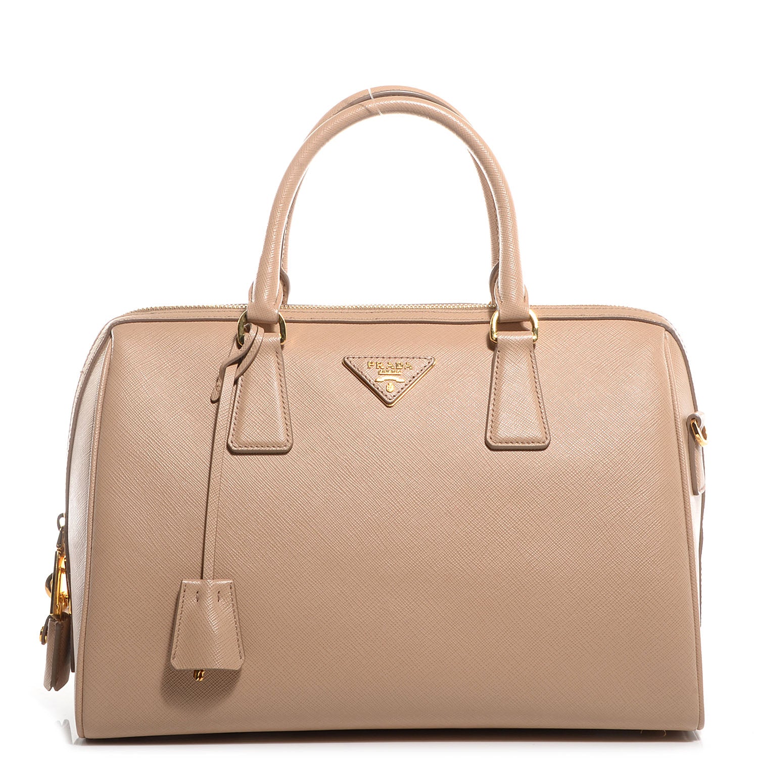 Prada Saffiano Lux Bowler Sabbia 1 of 11