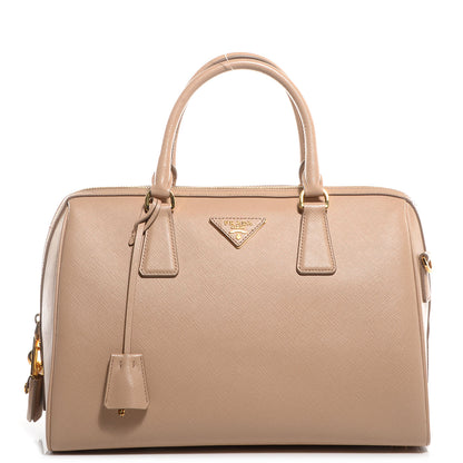 Prada Saffiano Lux Bowler Sabbia 1 of 11