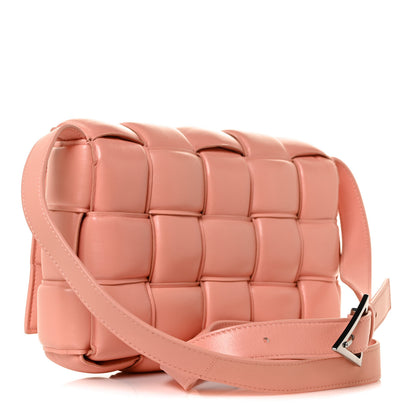 Bottega Veneta Nappa Maxi Intreccio Padded Cassette Crossbody Bag Peachy 3 of 8