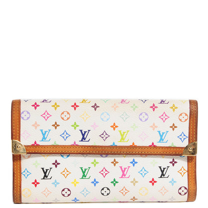 Louis Vuitton Monogram Multicolor Porte Tresor International Wallet White 1 of 7