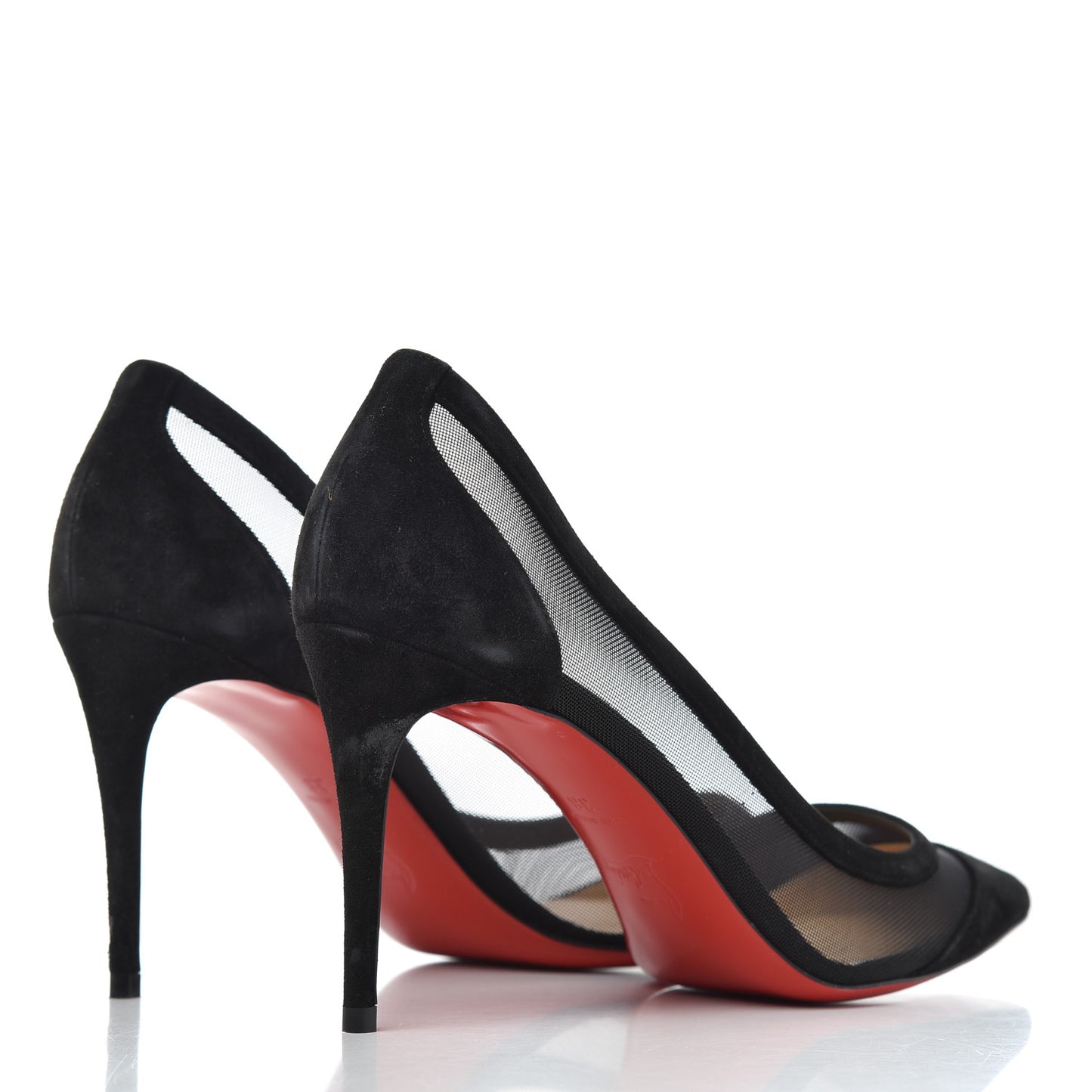 Veau Velours Rete Galativi 85 Pumps 38 Black