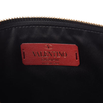 Valentino Garavani Calfskin VLTN Large Flat Zip Pouch Black 6 of 6