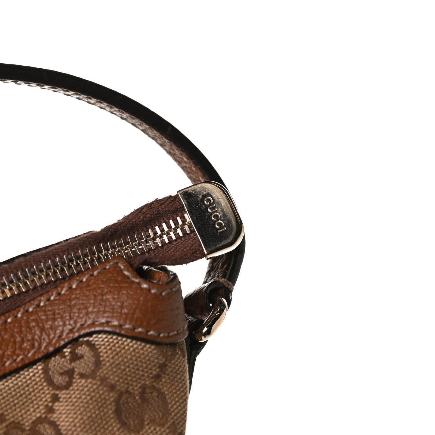Monogram Textured Calfskin Large Bree Hobo Beige Ebony Nocciola