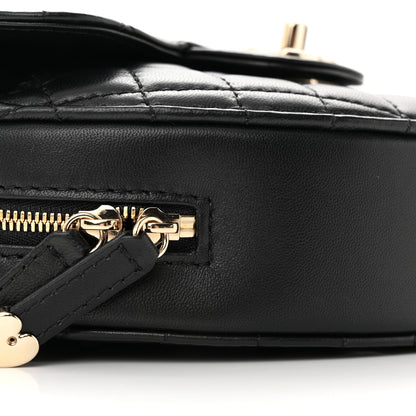 Chanel Lambskin Quilted CC In Love Heart Bag Black 9 of 11