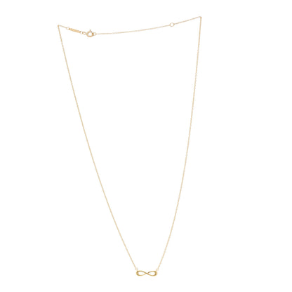 Tiffany 18K Yellow Gold Infinity Pendant Necklace 3 of 6
