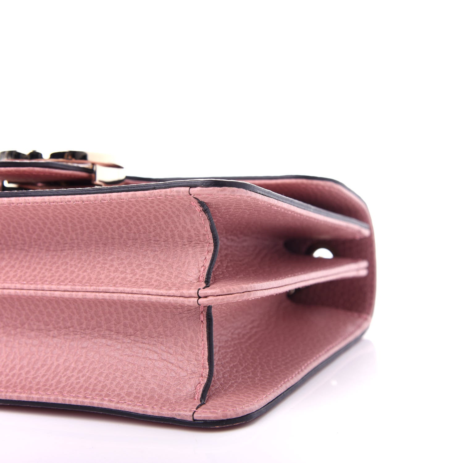 Gucci Dollar Calfskin Small Interlocking G Shoulder Bag Soft Pink 9 of 10